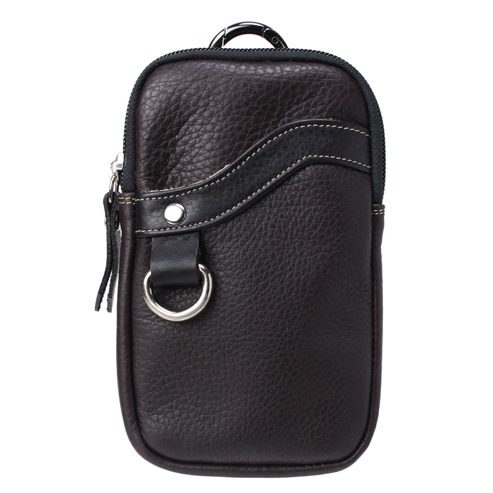 本革 ベルトポーチ ミニ ウエストポーチ レザーバッグ スマホケース