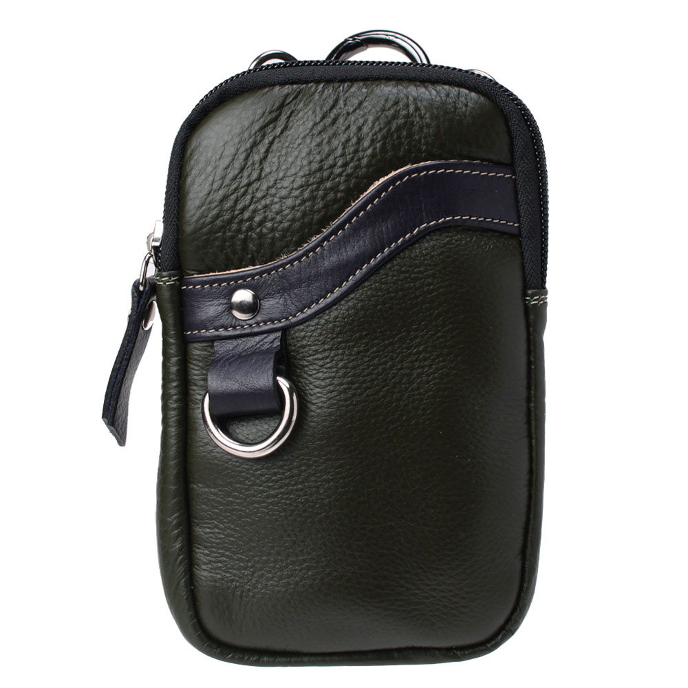 本革 ベルトポーチ ミニ ウエストポーチ レザーバッグ スマホケース