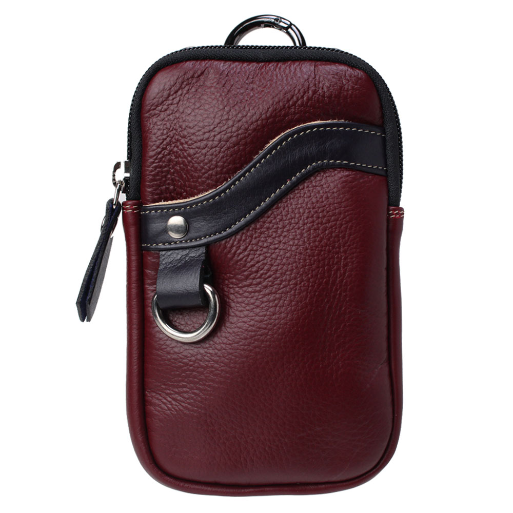 本革 ベルトポーチ ミニ ウエストポーチ レザーバッグ スマホケース
