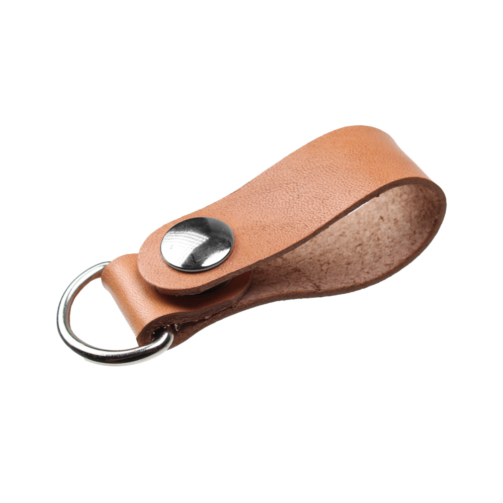 栃木レザー キーホルダー 本革 レザーベルトループ ナチュラル ダーク