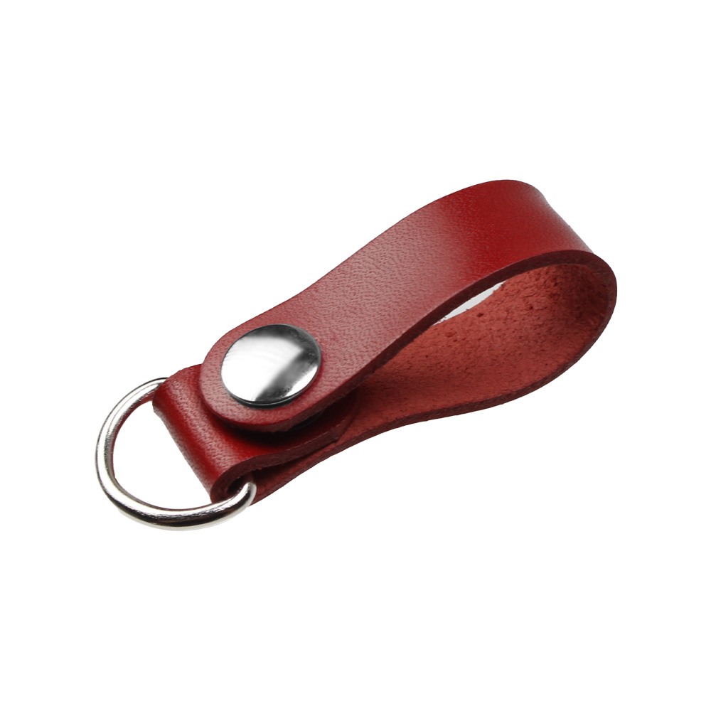 栃木レザー キーホルダー 本革 レザーベルトループ ナチュラル ダーク