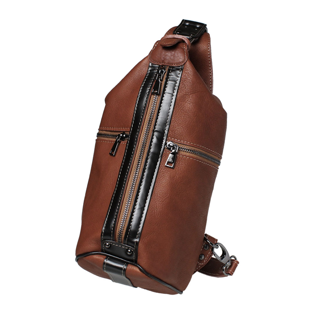 本革 レザー ボディバッグ バックパック 斜めがけバッグ ワン