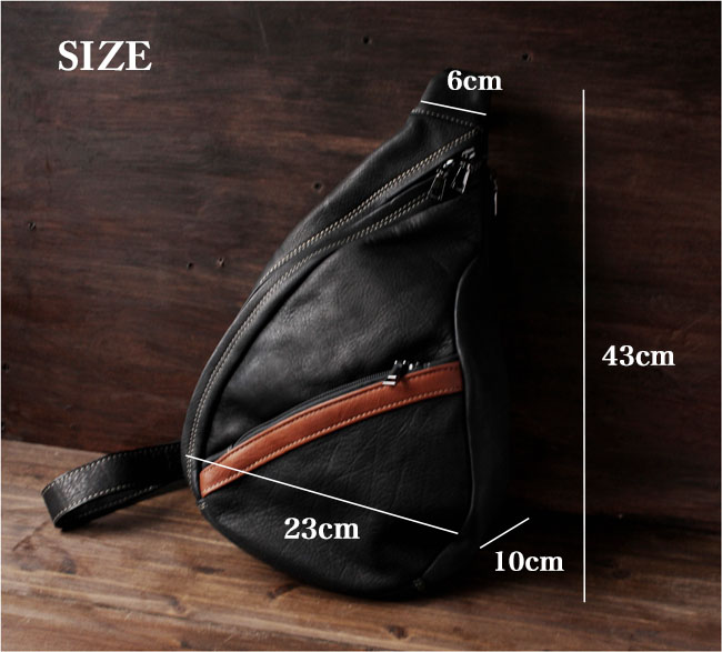 ボディバッグ バックパック 斜めがけバッグ ワンショルダー 本革