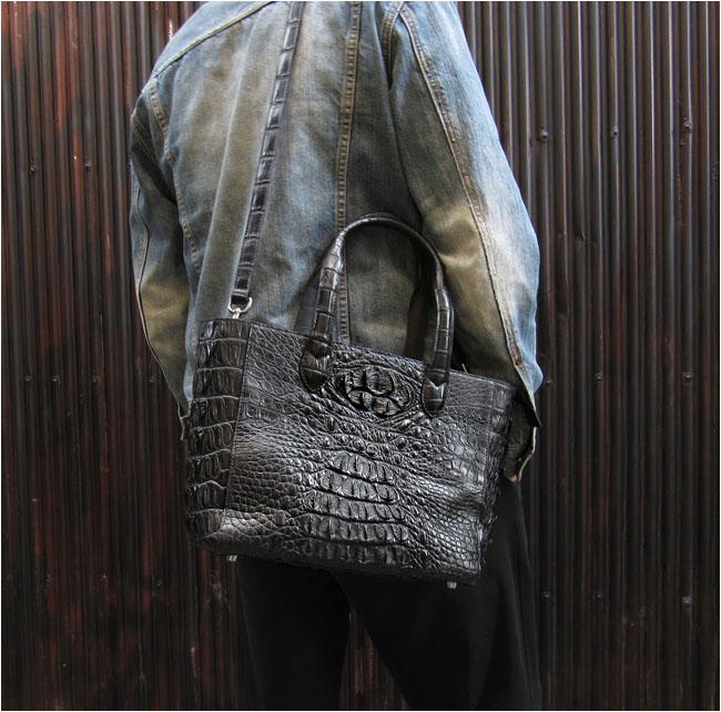 SIAMNESS シャムネス トートバッグ クロコダイル ワニ革 本革