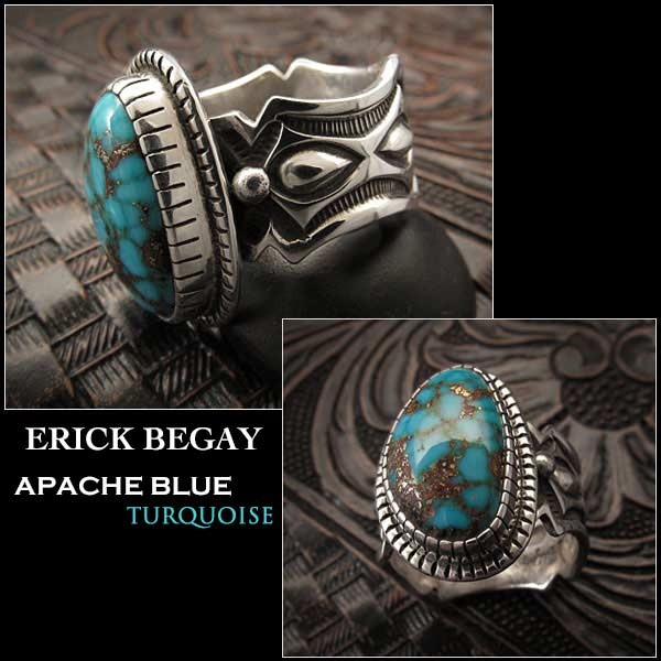 新品 エリックビゲィ/Erick Begay リング 29号 アパッチブルー