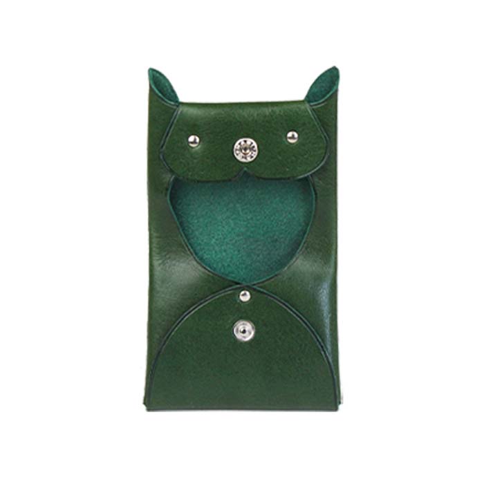 ネコ 猫型 ミニ コインケース 本革 小銭入れ 小物入れ アクセサリー
