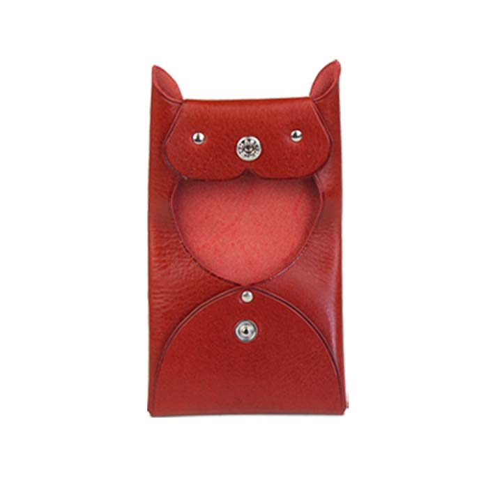 ネコ 猫型 ミニ コインケース 本革 小銭入れ 小物入れ アクセサリー