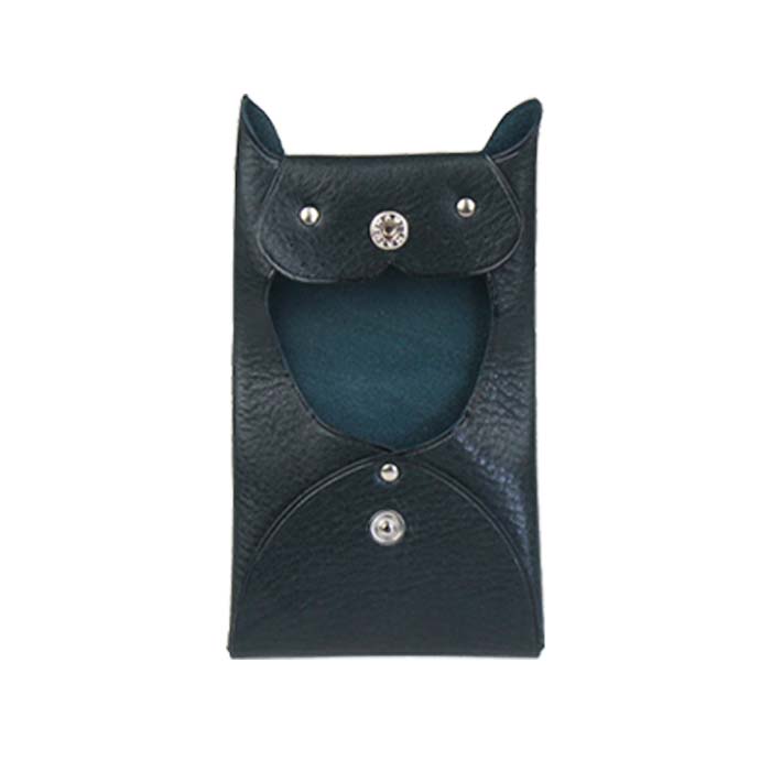 ネコ 猫型 ミニ コインケース 本革 小銭入れ 小物入れ アクセサリー