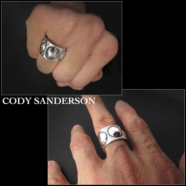 新品　コディ サンダーソン／Cody Sanderson　リング　18号　 インディアンジュエリー　シルバー925　ナバホ族　ユニセックス (ID  na3185r73)