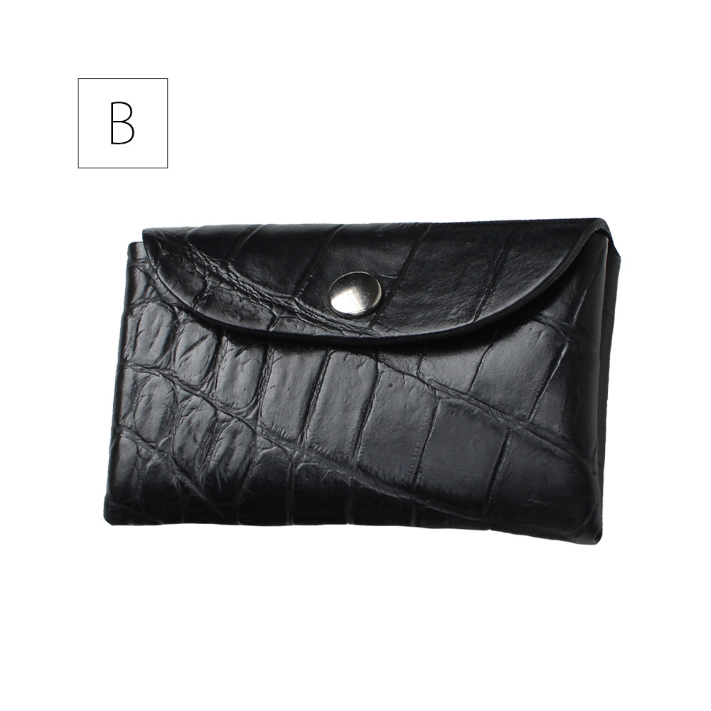 クロコダイル クロコ コインケース カードケース 日本製 ミニ