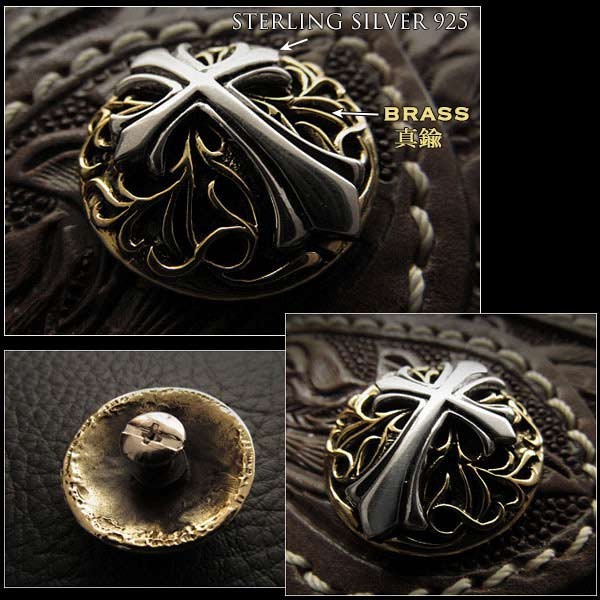 concho,sterling,silver,tribal,crossFroly,brass,cross