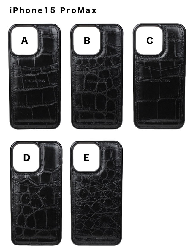 【新品】高級本革 シャムクロコダイル iPhone15 Pro Max ケース iphone4707n.jpg