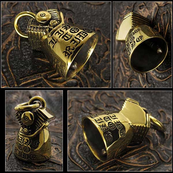 Guardian Bell Harley Accessory Motorcycle Ride Bell Skull Brass Pendant