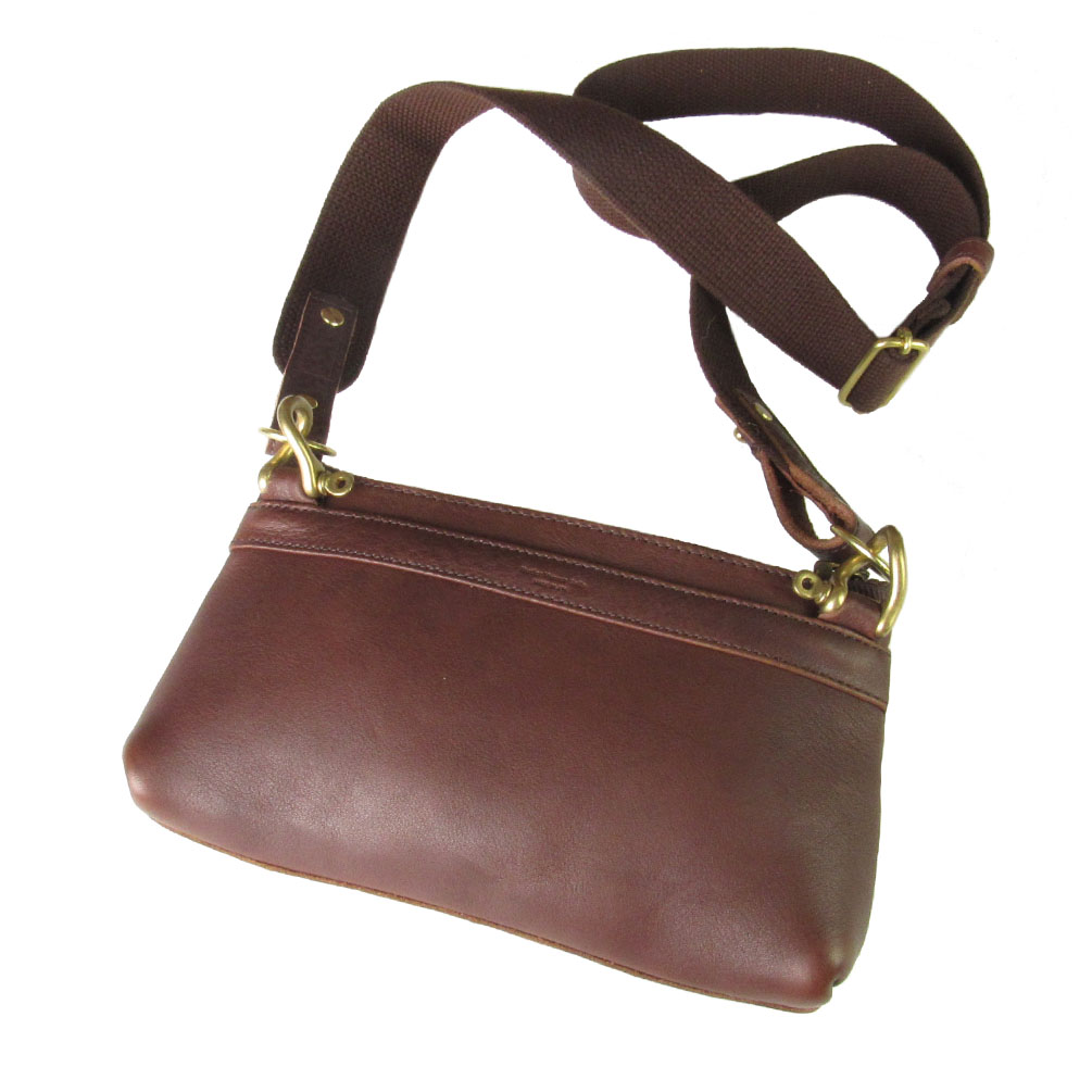 栃木レザー ショルダーポーチ ミニバッグ クラッチバッグ ミニ