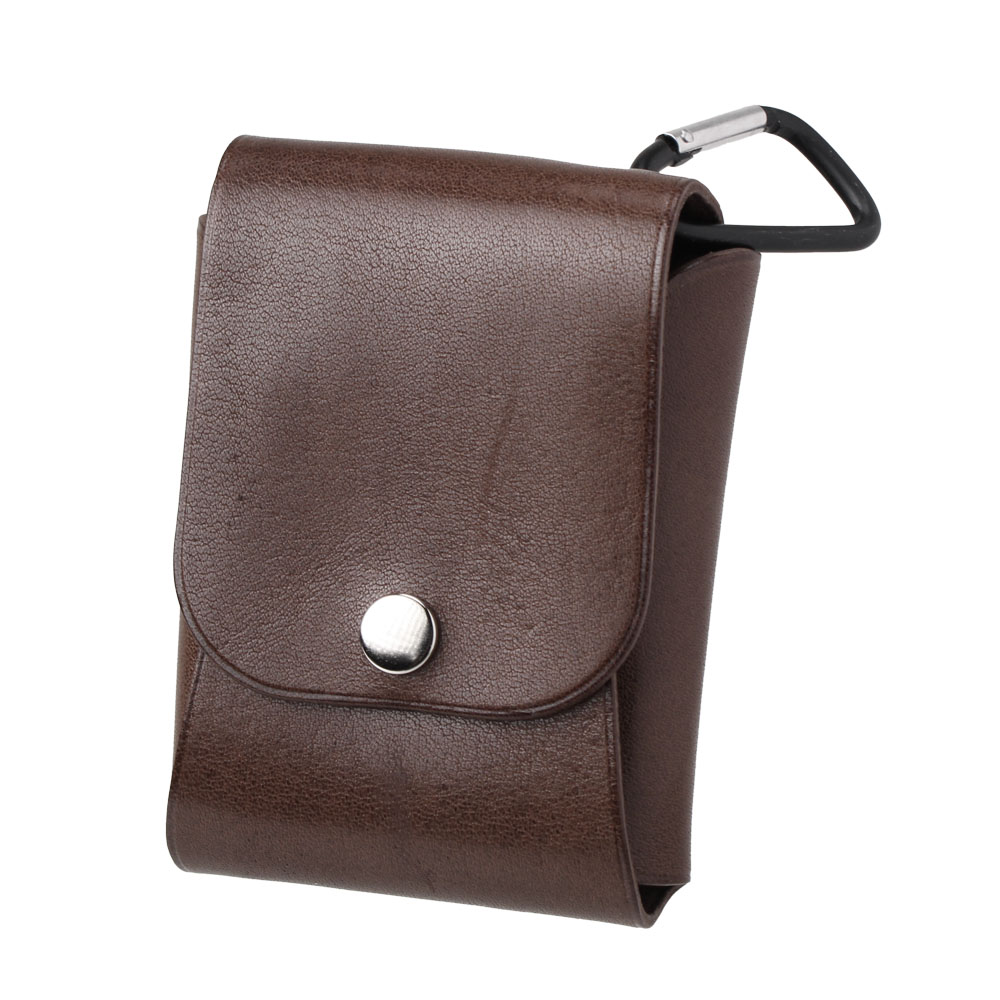 ヴィンテージ鉄道アクセサリー レザー製ポーチ 大人のレザーシャグポーチ✴︎アンティークブラウン シンプル 真鍮