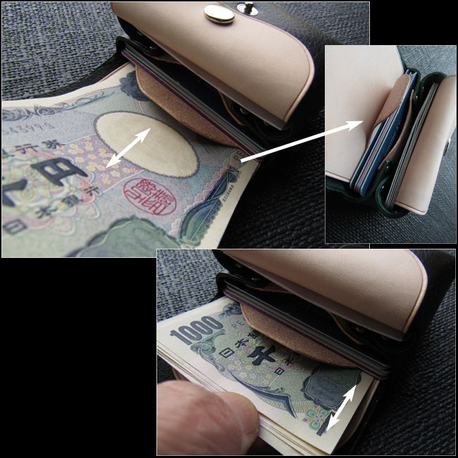 本革　コンパクト財布　ハンドメイド ミニ コンパクト 財布 本革 日本製 二つ折り ヌメ革 ウォレット