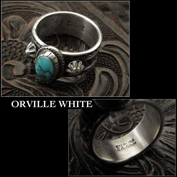 新品 オーヴィル・ホワイト/Orville White リング 25号 アパッチブルー