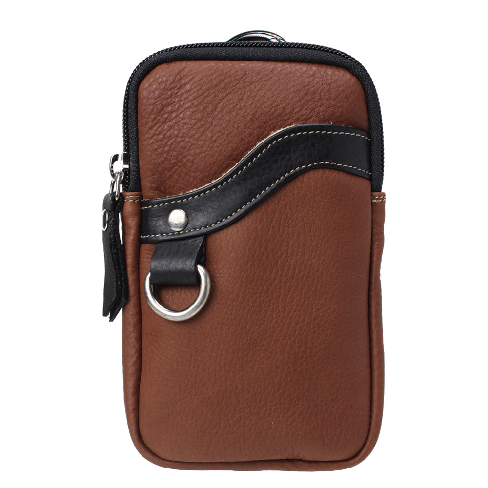 本革 ベルトポーチ ミニ ウエストポーチ レザーバッグ スマホケース