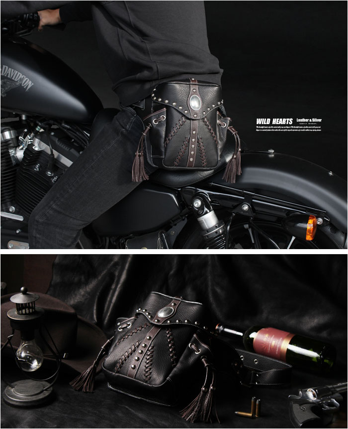 本革 レザー ウエストバッグ ヒップバッグ ライダーバッグ ウエスト