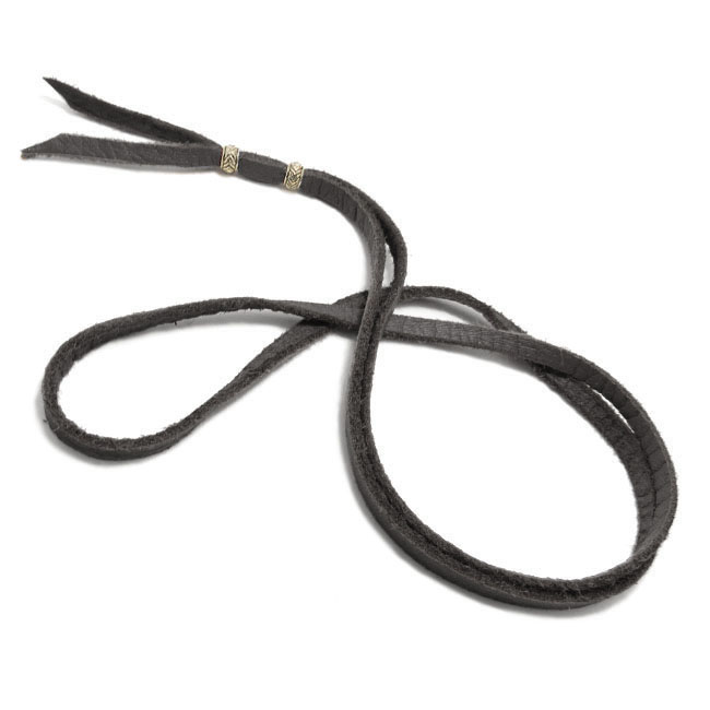 レザーストラップ 鹿革/ディアスキン ネックレス 本革 幅5mm レザー