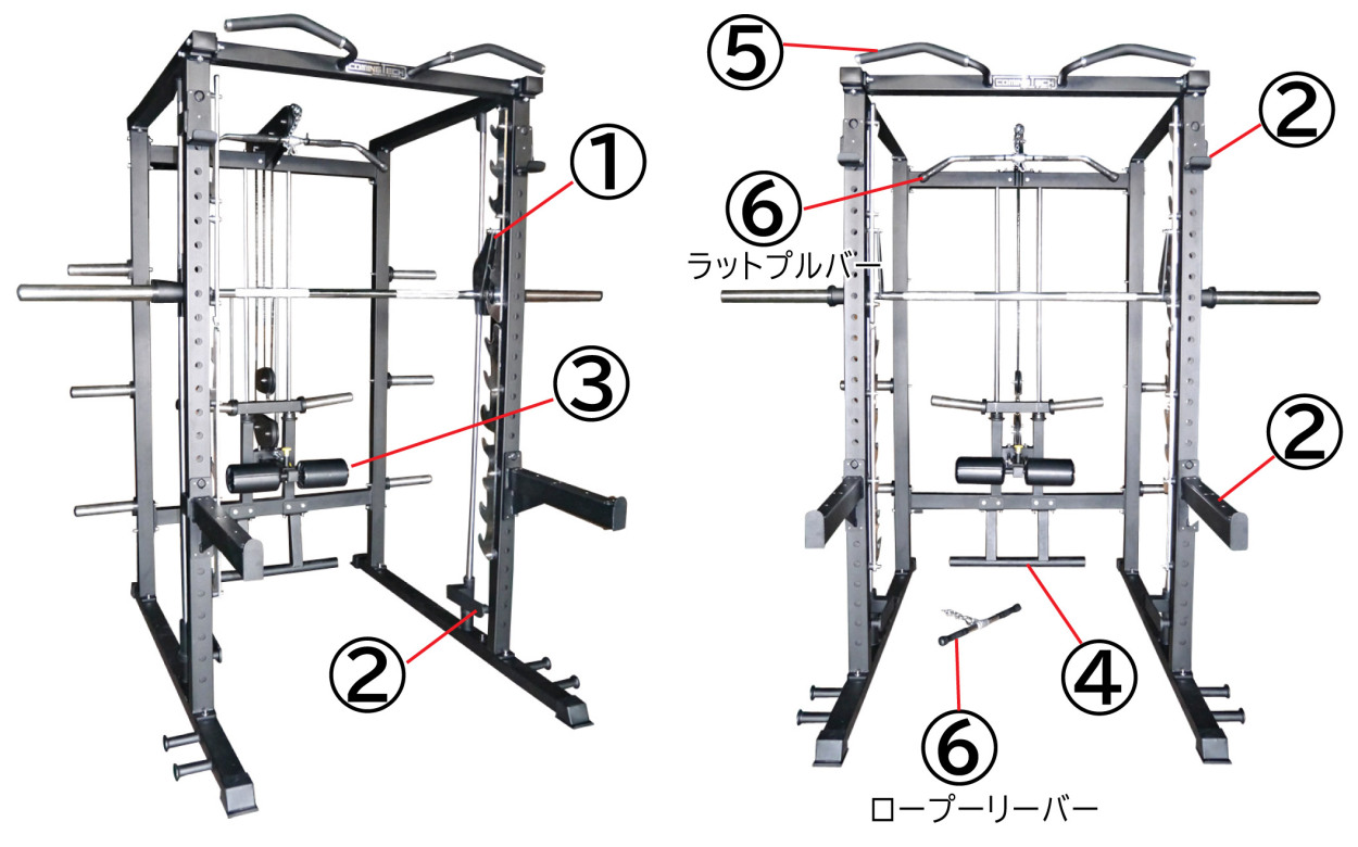 WILD FIT（ワイルドフィット） スミスパワーラック (Φ50) COMING