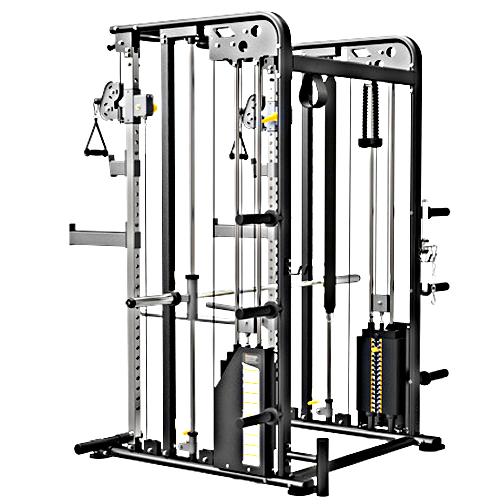 マルチファンクショナルトレーナー＆スミス(200lbs×2) オールインワンラック Φ50用 / トレーニング スミス パワーラック スミス  ワイルドフィット