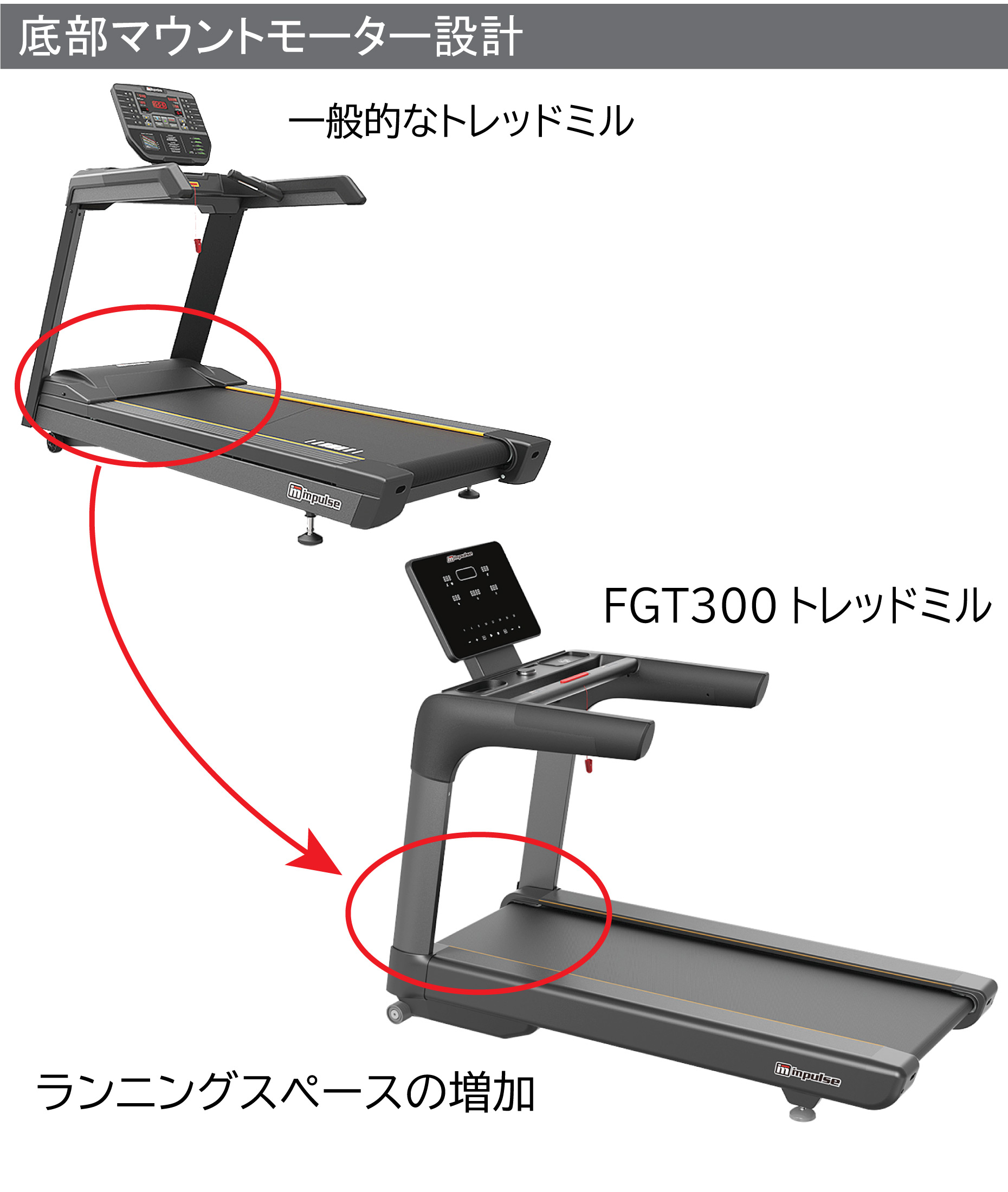 WILD FIT（ワイルドフィット） FGT300 トレッドミル / 有酸素運動 