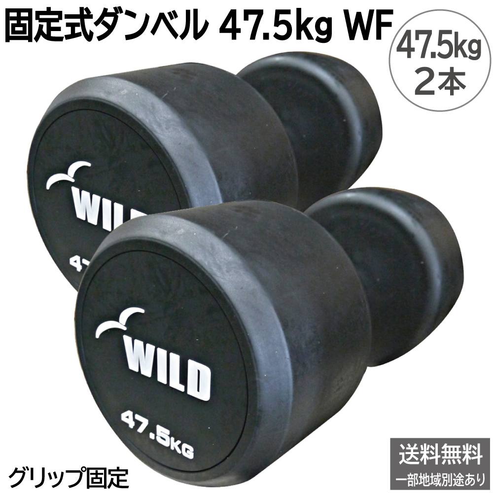 WILD FIT（ワイルドフィット） 固定式 ダンベル 55kg WF 2本セット