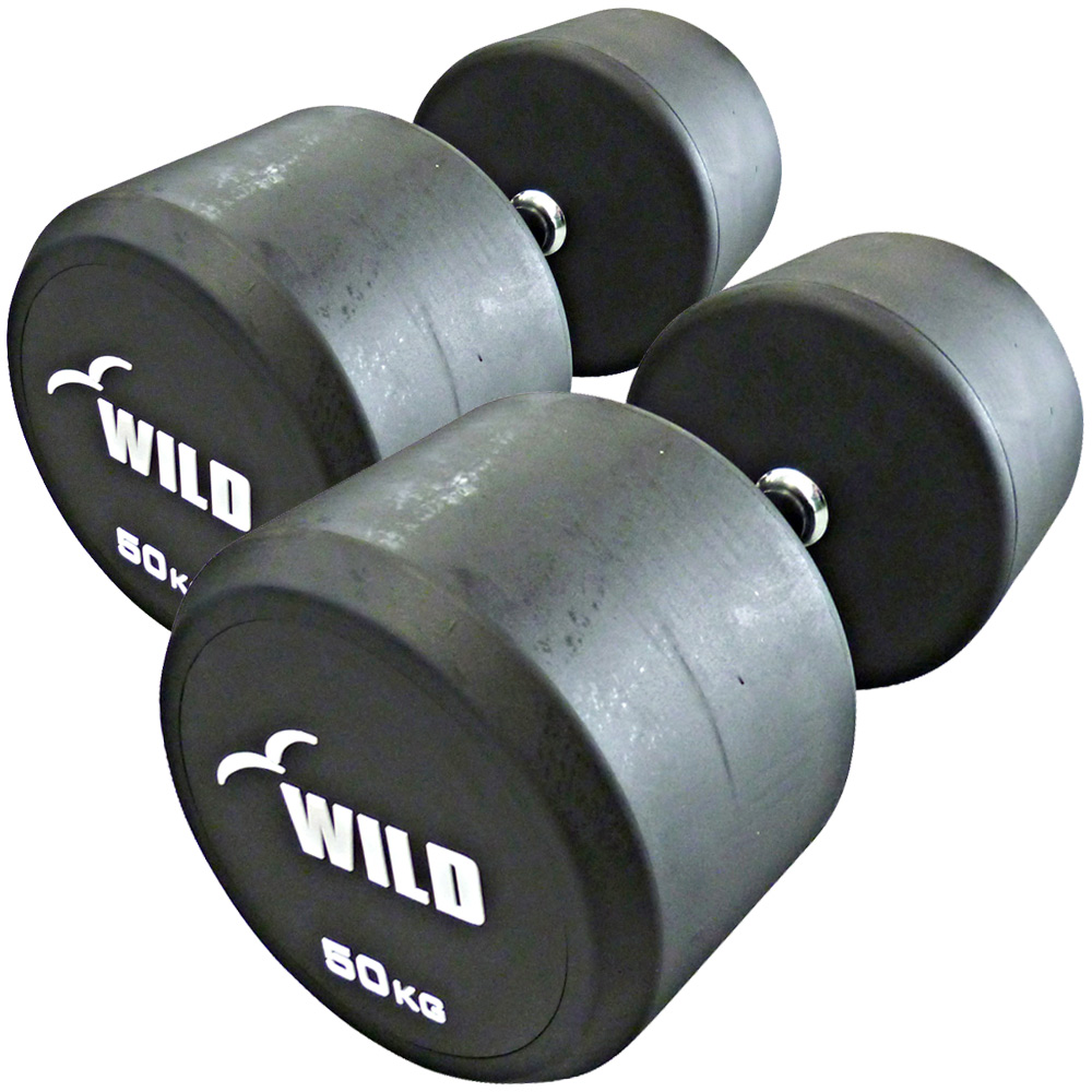 WILD FIT（ワイルドフィット） 固定式 ダンベル 50kg WF 2本セット
