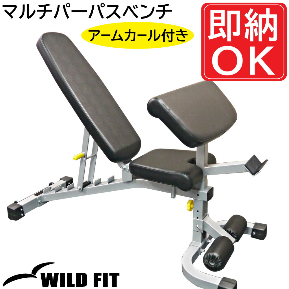 WILD FIT（ワイルドフィット） マルチパーパスベンチ (アームカール 