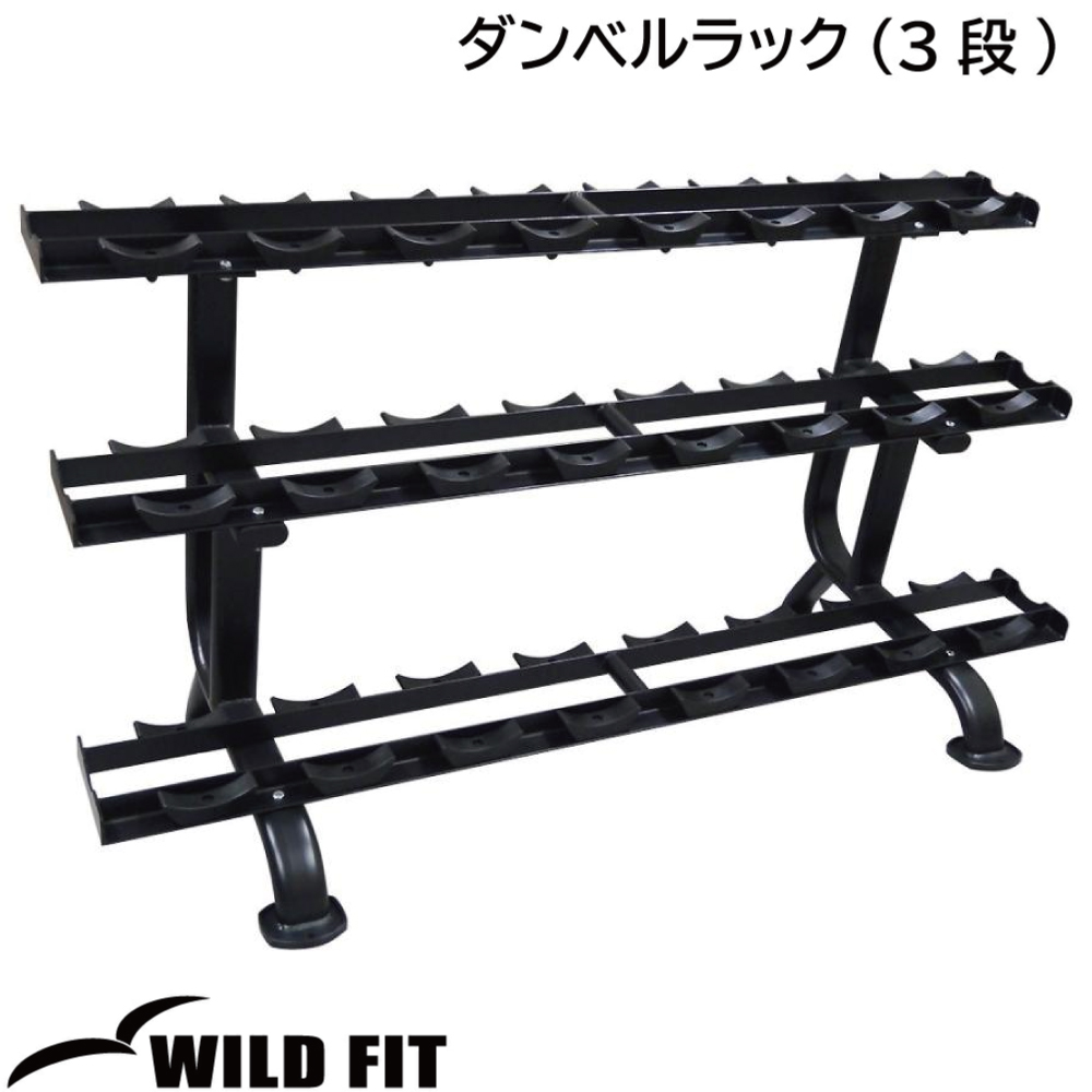 WILD FIT（ワイルドフィット） 固定式 ダンベル 12kg WF 2本セット
