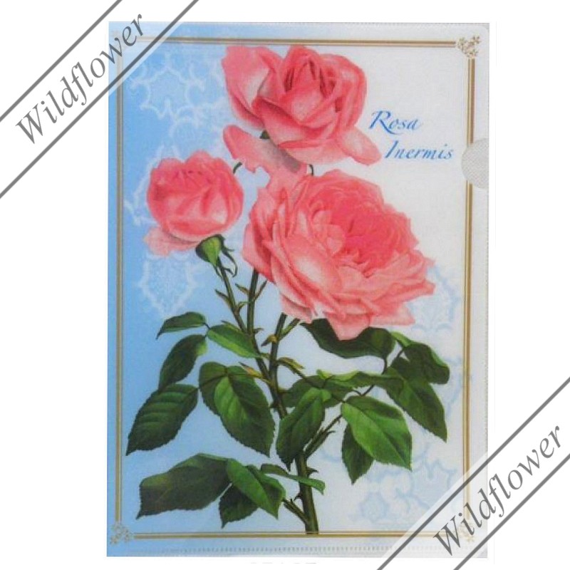 人気が高い クリアファイル ルドゥーテローズ ミニクリアファイル 4種 薔薇柄 薔薇雑貨 ピンク 母の日 ギフト プレゼント 入学祝 就職祝い 
