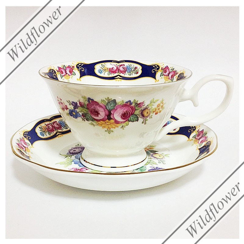 ROYAL ARDEN カップ＆ソーサー カップ咲きローズ＆ワイルドフラワー