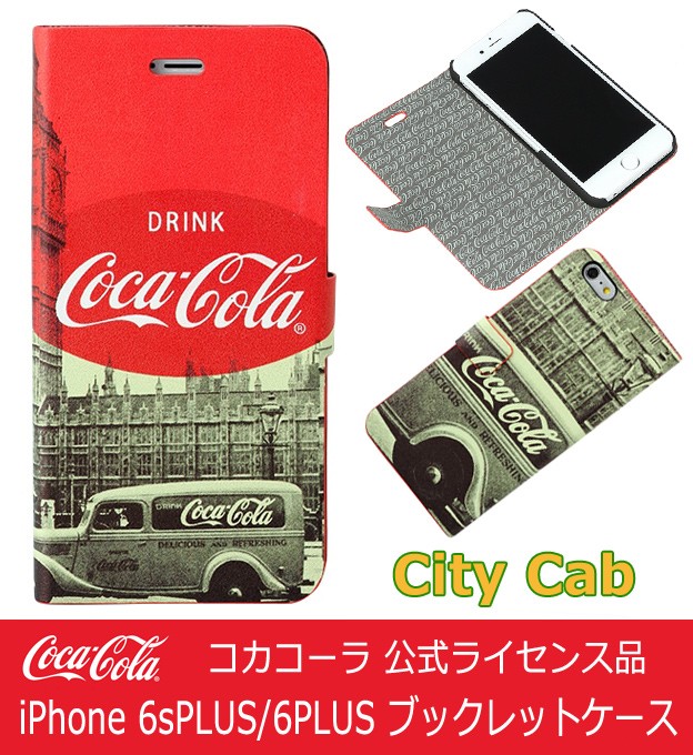 iPhone6s plus ケース 手帳型 横開き コカコーラ公式 Coca-Cola 手帳型 