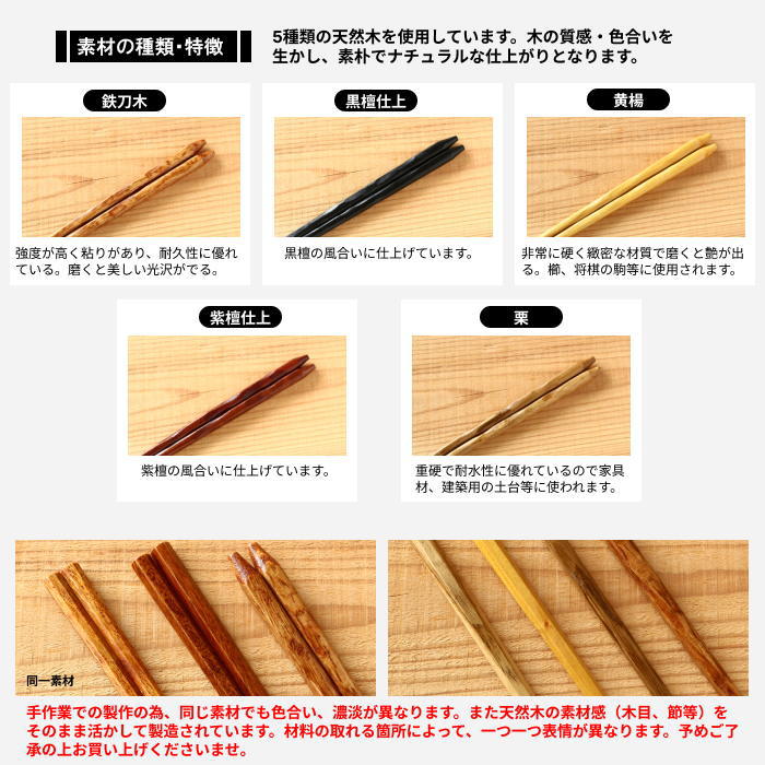 箸 お箸 箸セット 10膳 メール便送料無料 八角 六角 削り箸 銘木箸 お箸セット はし おしゃれ 天然木 木製 先角箸 くぼみ 普段使い 無地  シンプル カトラリー