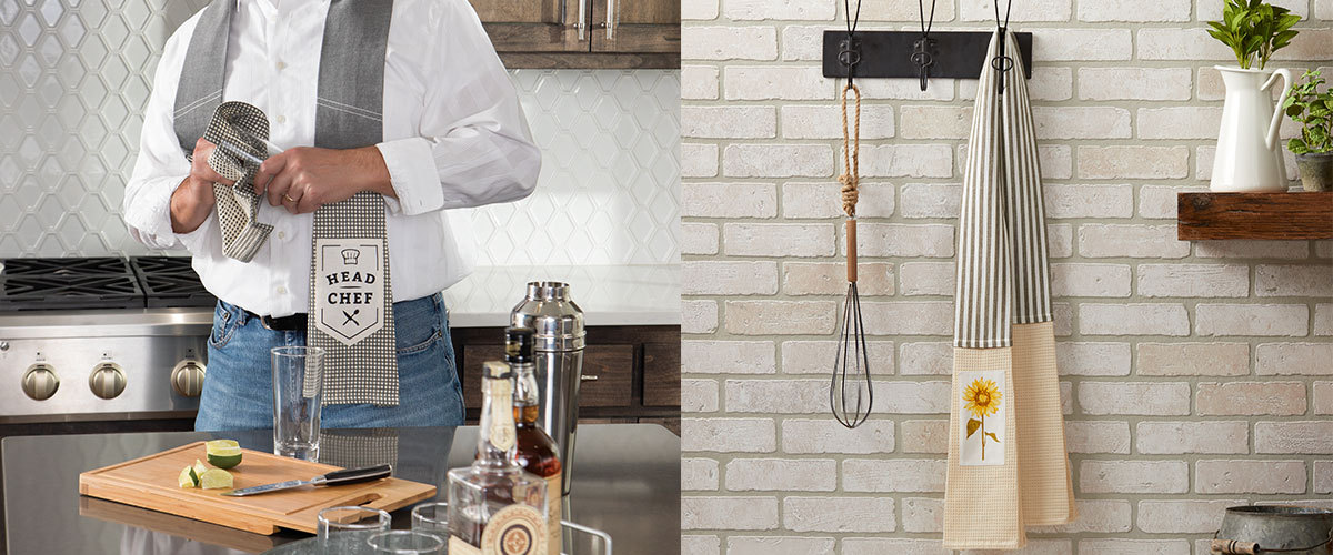 羽織れるタオル キッチンボアお試し | キッチンタオルの再発明 ミトン