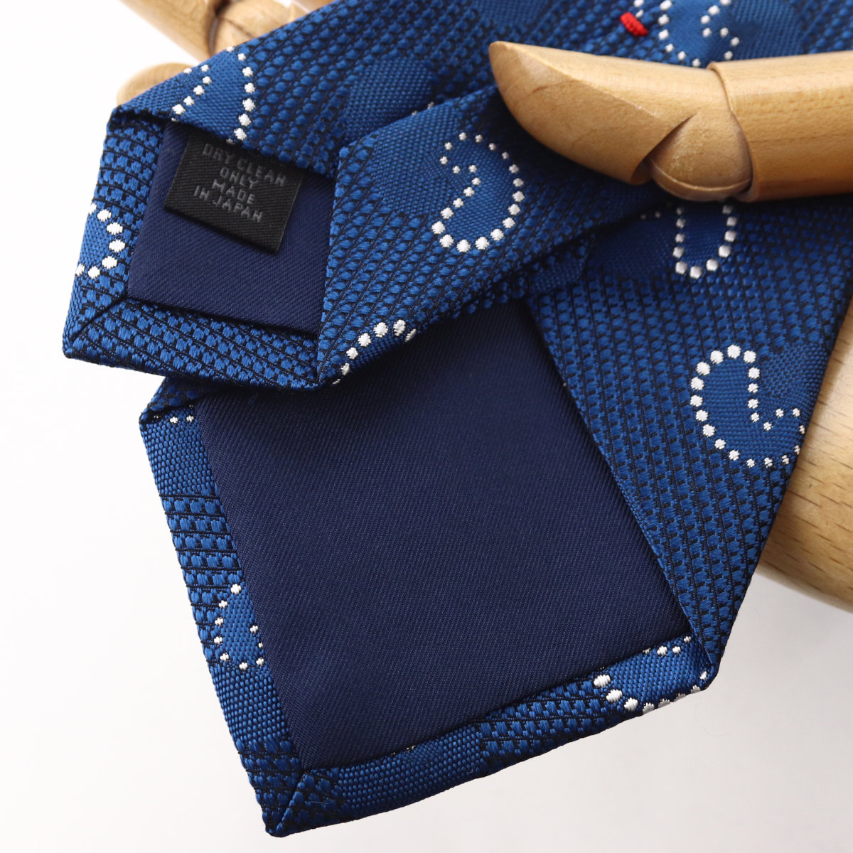 ネクタイ ビジネス ブランド ウィンザーノット 日本製 シルク100% ペイズリー 小紋 ブルー 青 ジャガード メンズ | 父の日 結婚式 ギフト