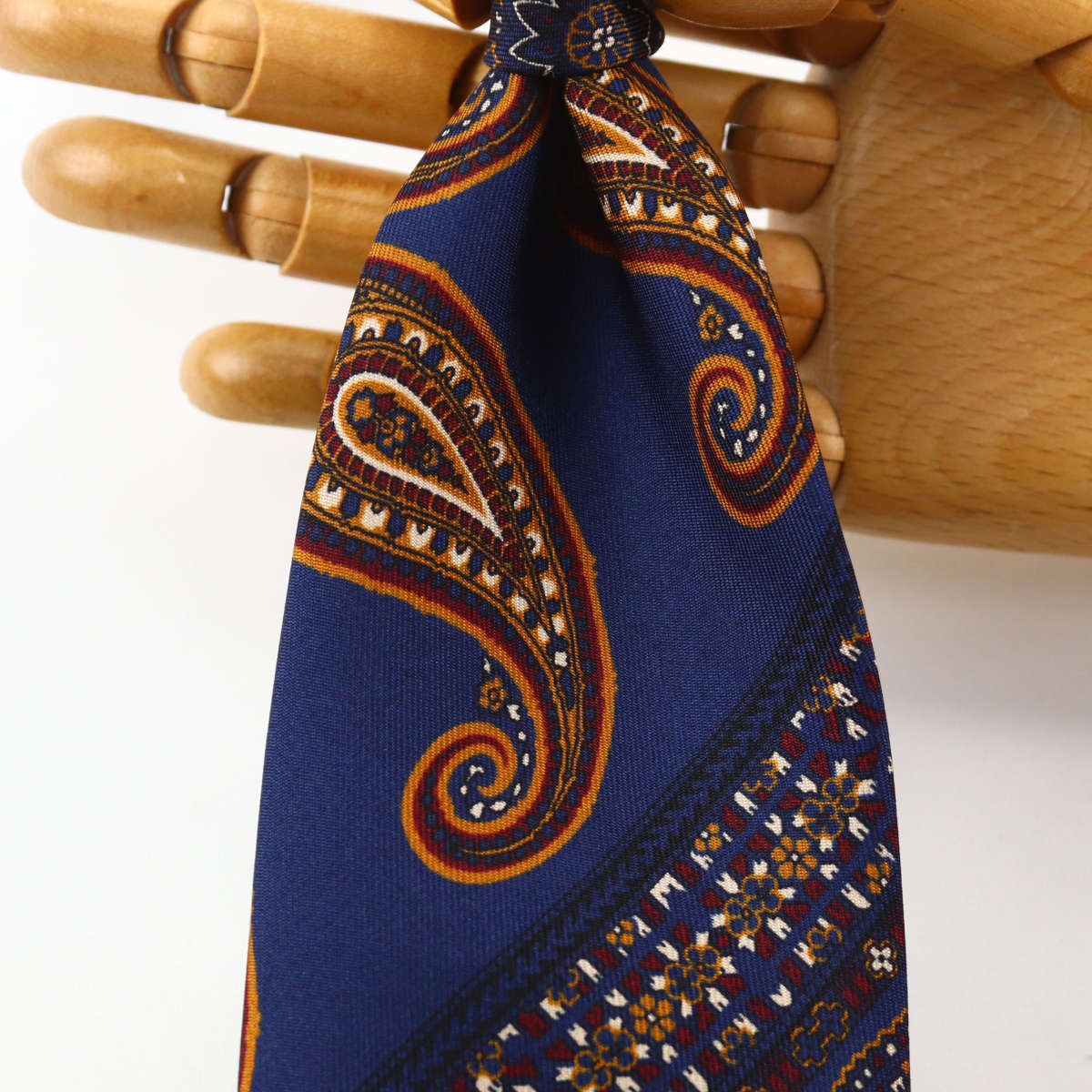 【美品】 FAIRFAX ネクタイ ペイズリー ブルー イタリア生地 日本製 FAIRFAX（フェアファクス） 【セール】 ネクタイ ビジネス イタリア