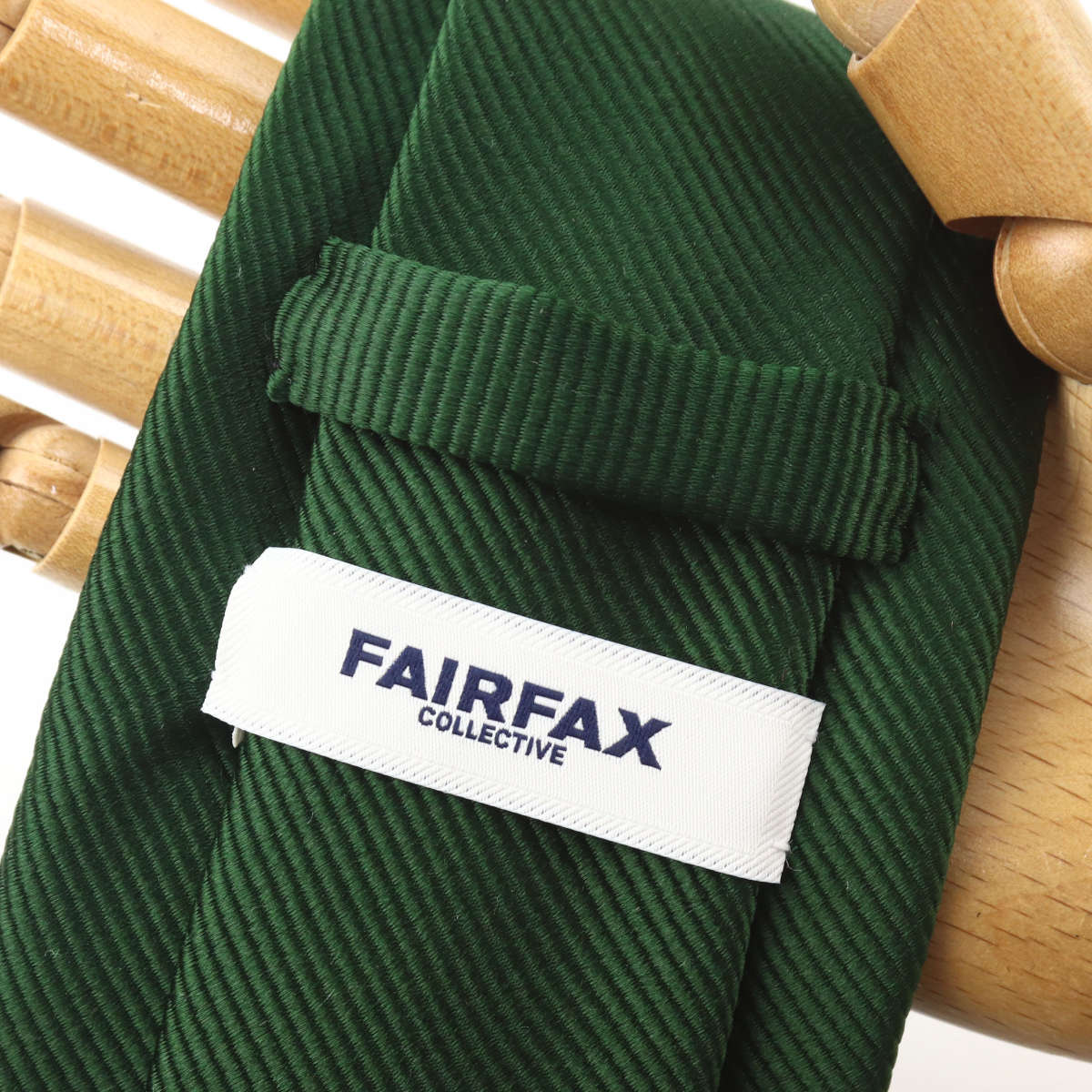 FAIRFAX フェアファクス ネクタイ ビジネス 無地 グリーン