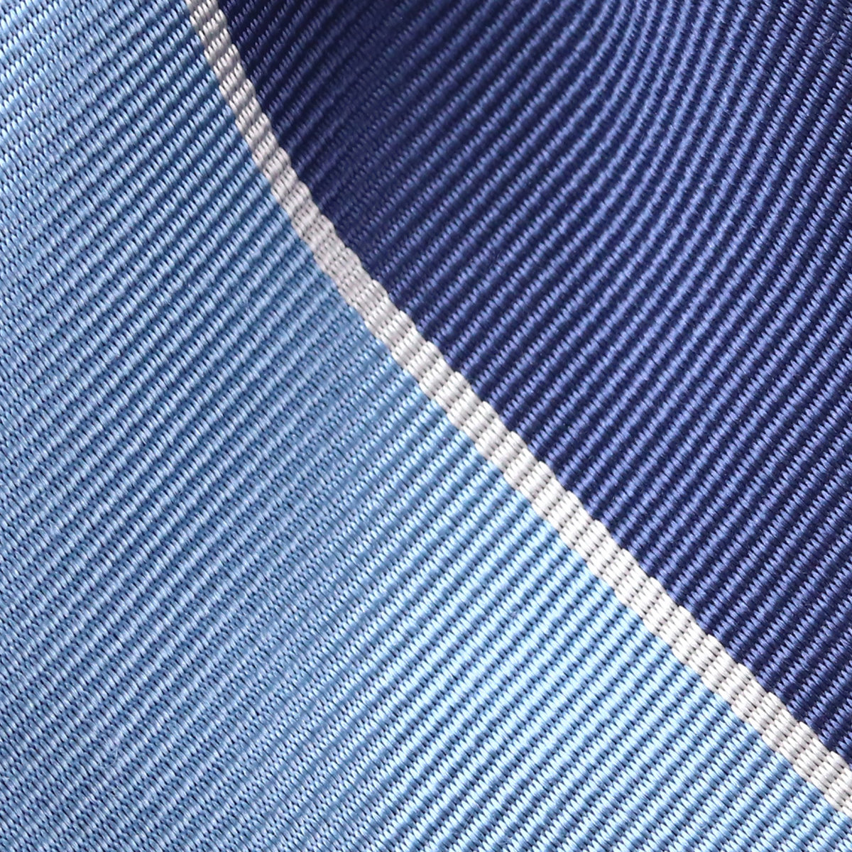 FAIRFAX（フェアファクス） ネクタイ ブロック ストライプ ブルー