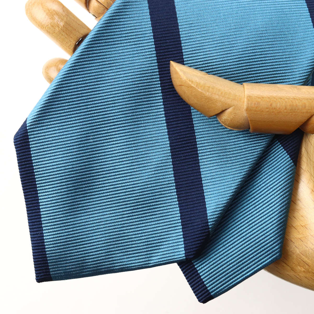 FAIRFAX（フェアファクス） ネクタイ プレーン ストライプ ブルー