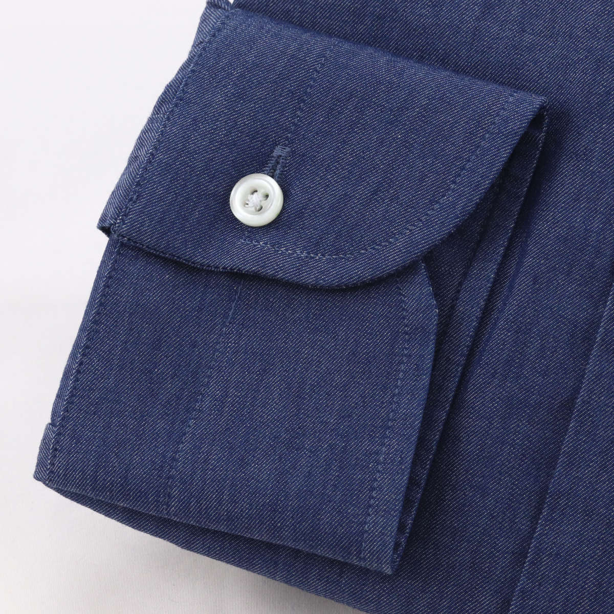 FAIRFAX（フェアファクス） ワイシャツ ワイドカラー デニム ネイビー
