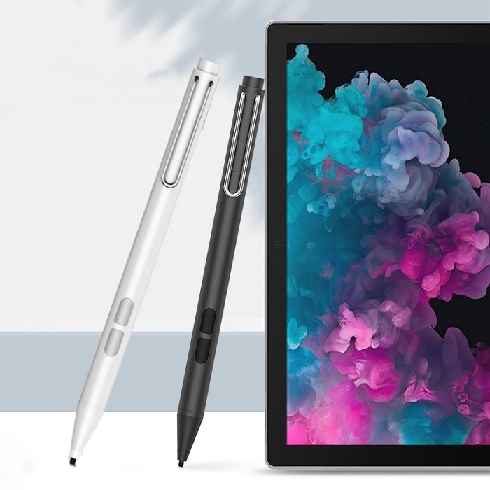 Surface専用タッチペン 電池式 Surface Pro4/5/6/7 Surface Go タッチペン　スタイラスペン 高感度タッチペン 交換用  ペン先 付き