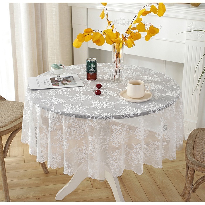 テーブルクロス レース 円形 直径約100cm 送料無料 おしゃれ かわいい