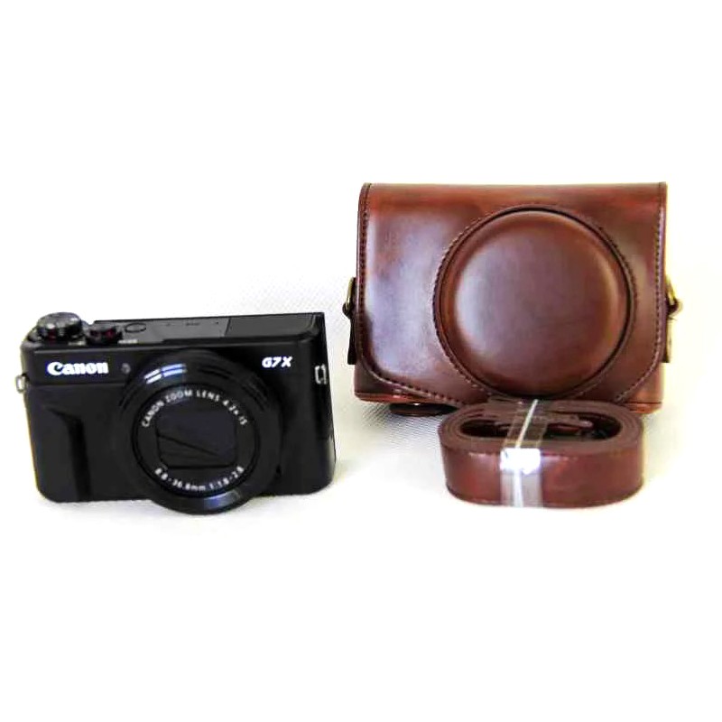 【超美品】高級本革カバー付 Canon Power Shot G7X デジカメ Canon PowerShot g7x mark2 ケース g7 x mark ii カメラケース カバー
