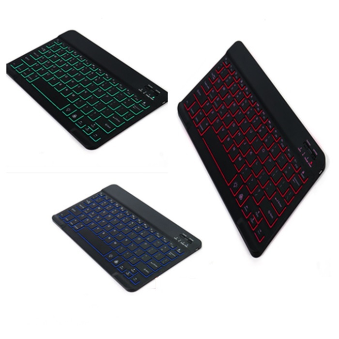 超薄型 ワイヤレスキーボード 7カラーLED Amazon | 【PCATEC】 Bluetooth キーボード 超薄型 ワイヤレス