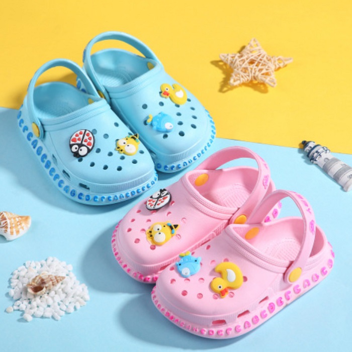 ジビッツ付 サンダル ラインクロック EVAサンダル クロッグサンダル