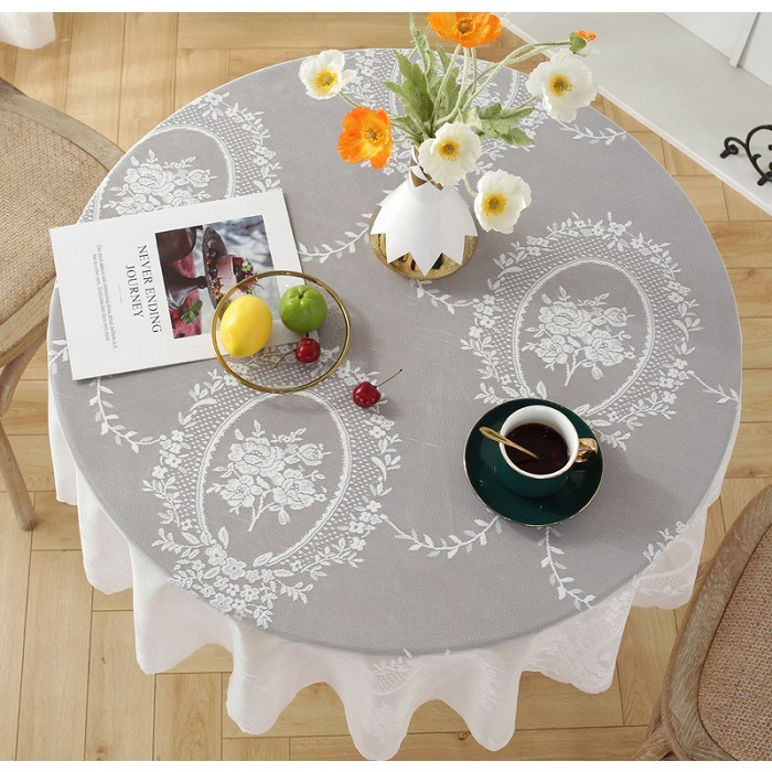 テーブルクロス レース 円形 直径約120cm 送料無料 おしゃれ かわいい