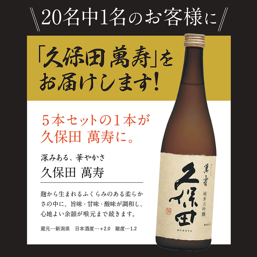 最大80％オフ！ 贈り物 日本酒 久保田 万寿 純米大吟醸 720ml箱付 正規取扱店 materialworldblog.com