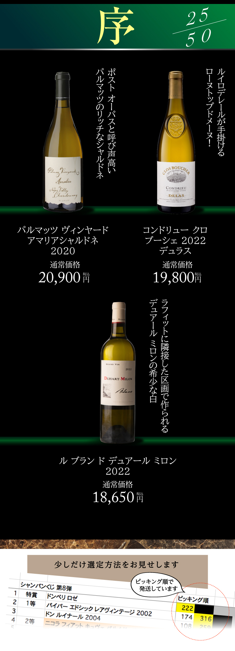 極み白ワインくじ